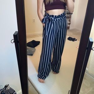 High Waisted Striped Pants